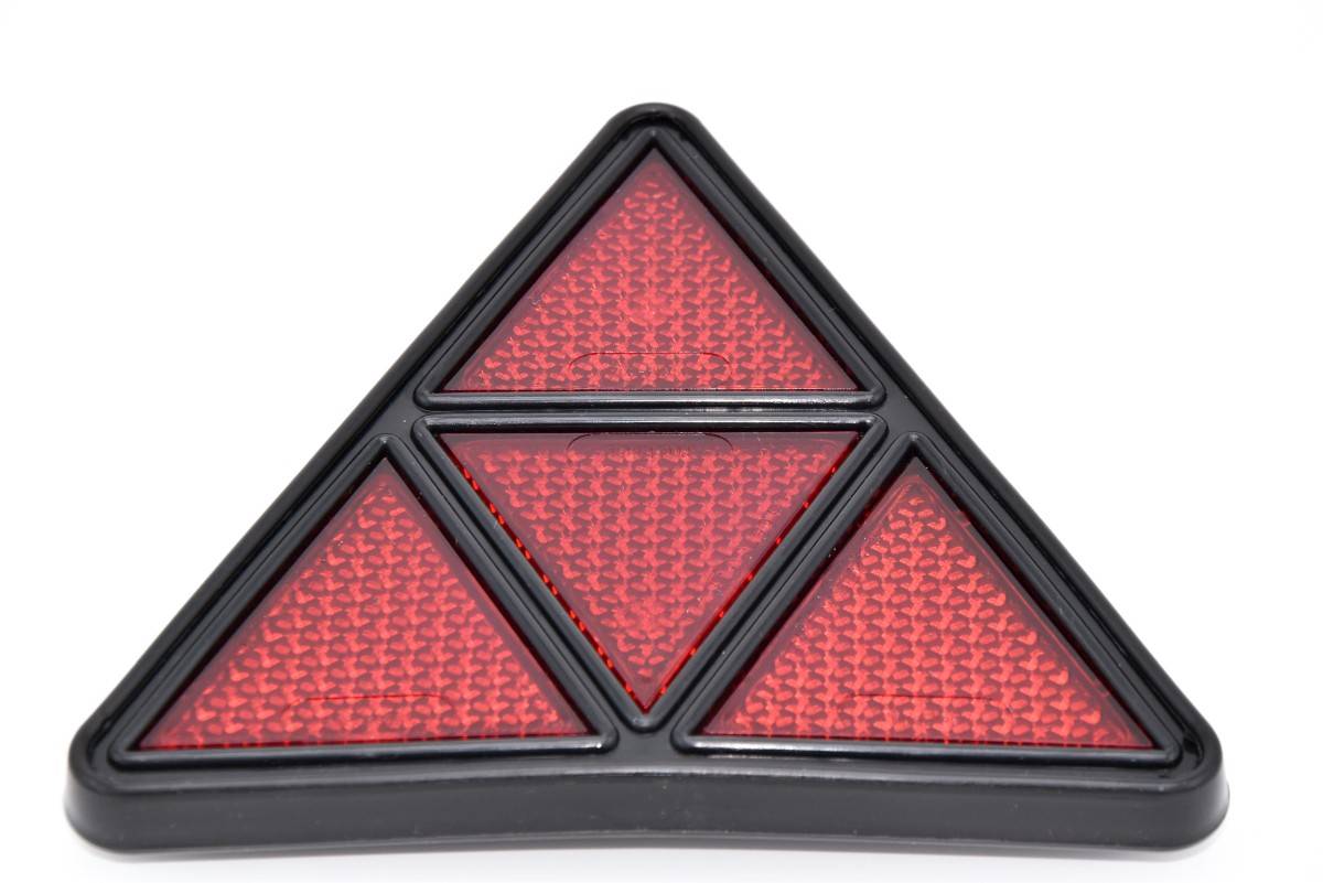 Rotes Dreieck Reflektoren für Torpfosten, Heckreflektoren Anschrauben,  Wohnwagen Dreieck reflektierend für Anhänger Fahrrad LKW LKW