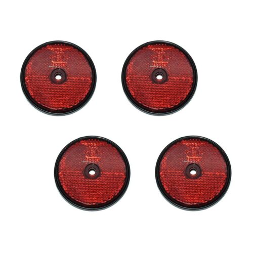 Aspöck Seitenstrahler 15-5411-047 Reflektor rot selbstklebend mit Loch  Rückstrahler für Anhänger Anhängerbeleuchtung